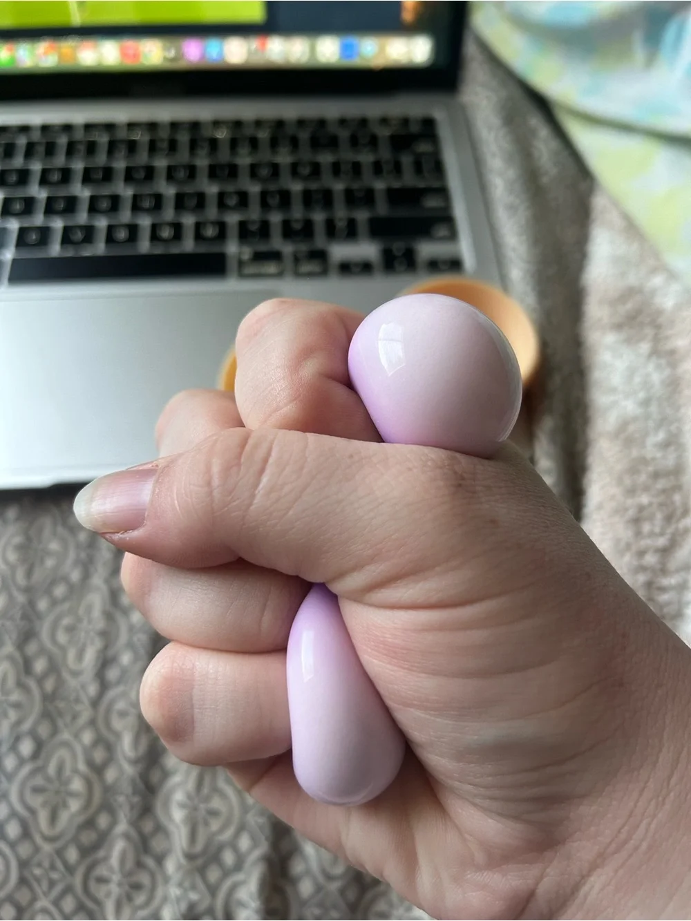 Mini Purple Cream filled dumpling squishy with original packaging!